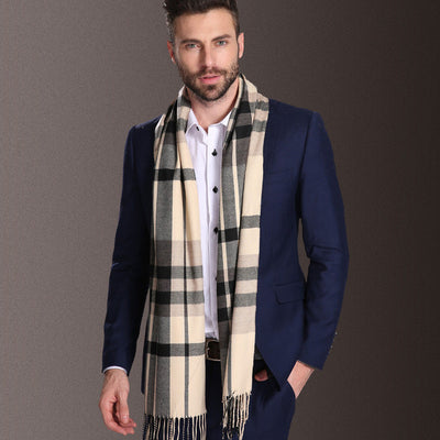 Bufanda Escocesa para Hombre Invierno Cálida Estilo Europa - Image 4