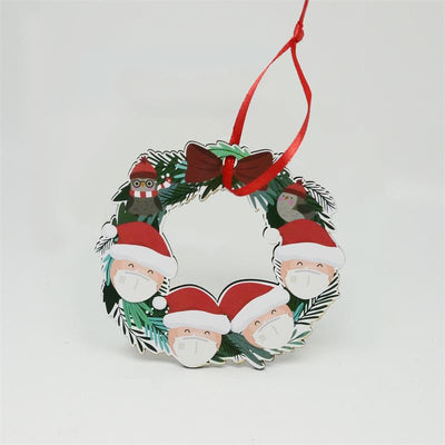 Adorno Navideño de Madera - Muñeco de Nieve Colgante - Image 6