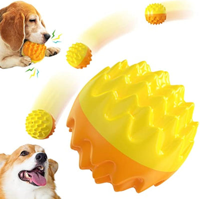 Juguete Pelota Masticable para Perros Agresivos - Bola Dental con Pinchos