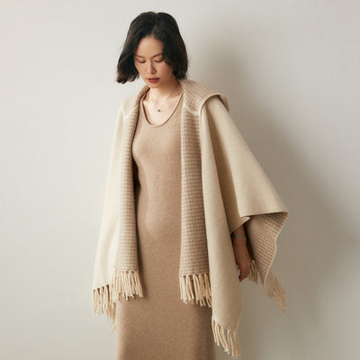 Capa Poncho con Capucha y Aislamiento de Aire Engrosado - Image 8