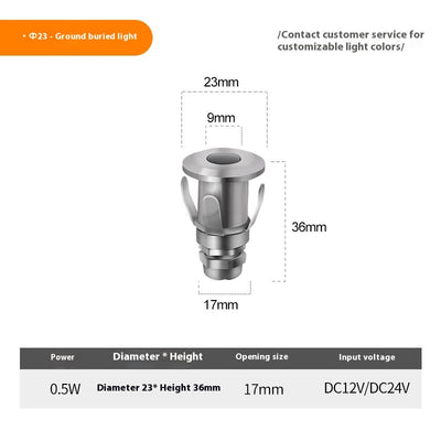 Lámpara LED Respirable para Piso Subterráneo 1W - Luz de Escalera Elegante - Image 6