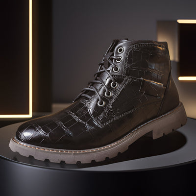 Botas de Cuero Retro con Cierre Lateral para Aventuras Urbanas - Image 6