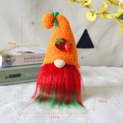 Muñeca Decorativa Sin Rostro con Diseño de Frutas Adorables - Image 3