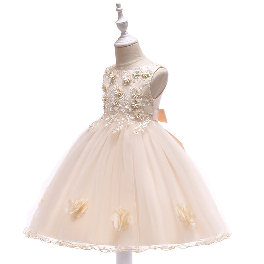 Vestido de Fiesta Infantil con Falda Tutú de Flores - Hecho a Mano - Image 16