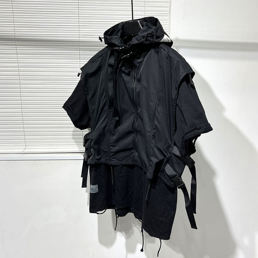 Chaqueta de Trabajo Holgada con Capucha para Hombre - Image 6