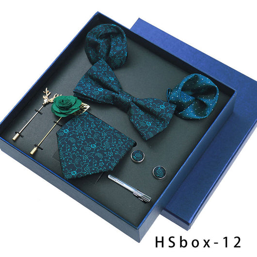 Set de 8 Piezas Accesorios Formales para Hombre - Corbatas, Moños y Pañuelos - Image 13