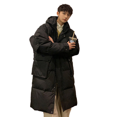 Abrigo de Invierno Grueso para Hombre - Largo Medio - Image 4