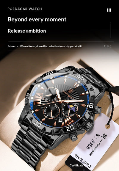 Reloj Multifuncional para Hombre con Fases Lunares - Image 13