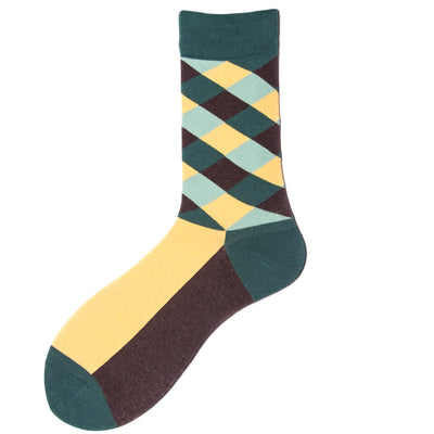 Calcetines de Tubo Diamante Coloridos para Parejas - Image 11