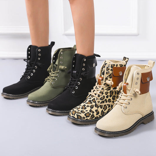 Botas Martin Cortas Estilo Británico para Otoño e Invierno - Image 5