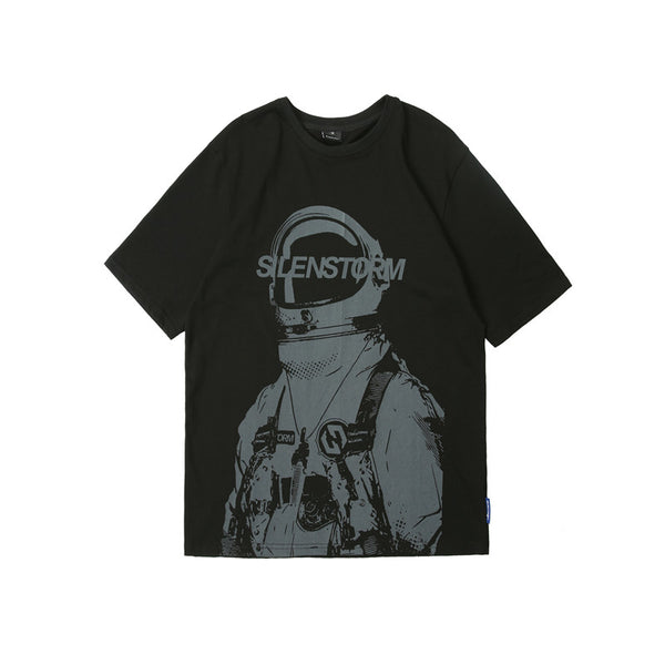 Camiseta Holgada de Algodón para Hombre - Cuello Redondo Manga Corta - Image 4