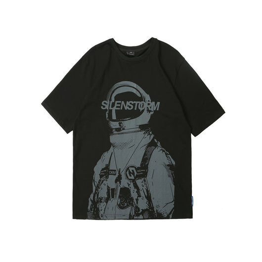 Camiseta Holgada de Algodón para Hombre - Cuello Redondo Manga Corta - Image 4