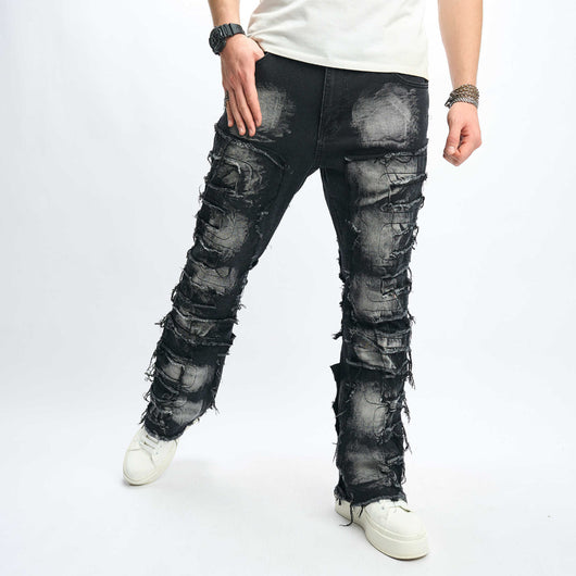 Jeans Hip-Hop Urbanos de Corte Alto para Hombre - Image 12