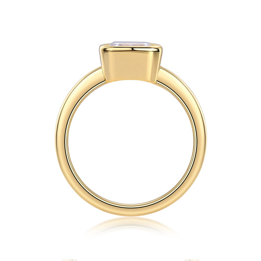 Anillo de Oro para Mujer con Moissanita - Diseño Cerrado Elegante - Image 10