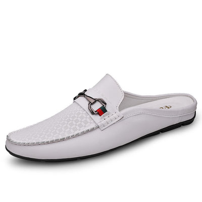 Pantuflas Hombre Cuero Casual - Mocasines Cómodos Sin Cordones - Image 26