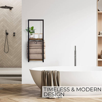 Toallero de Pared de Hierro para Baño - Organizador de Toallas Resistente - Image 9