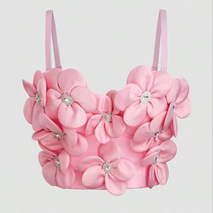 Top Bandeau Floral con Brillantes Dopamina - Image 16