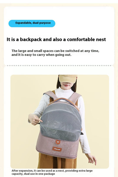 Mochila Transportadora Respirable para Gatos de Gran Capacidad Expandible - Image 17