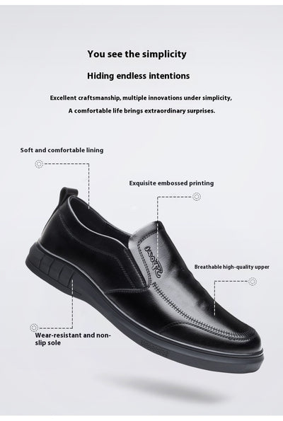 Zapatos Casuales de Cuero para Hombre con Suela Blanda Antideslizante - Image 12
