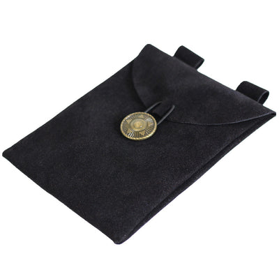 Bolso Medieval Renacentista en Gamuza Negra - Image 18