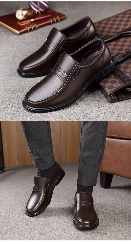 Zapatos Casuales de Cuero Genuino para Hombre - Suela Plana Antideslizante - Image 21