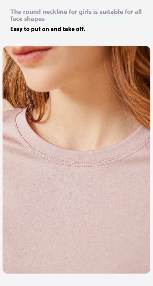 Blusa Fresca de Algodón y Seda de Gusano para Mujer - Manga Corta Verano - Image 19