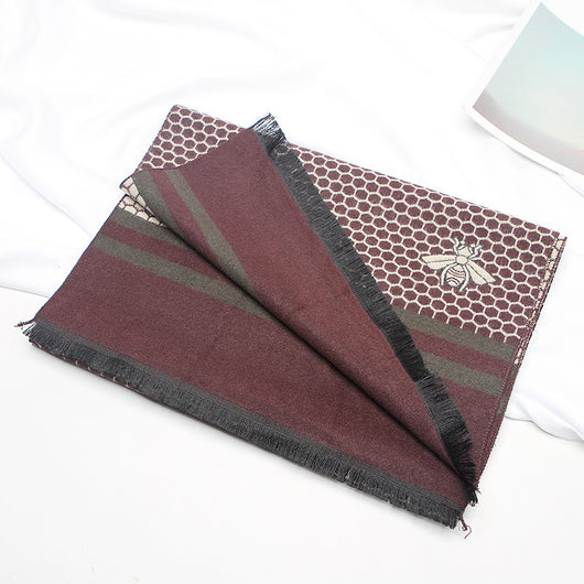Bufanda Cuadriculada para Hombre Gruesa y Térmica - Image 32