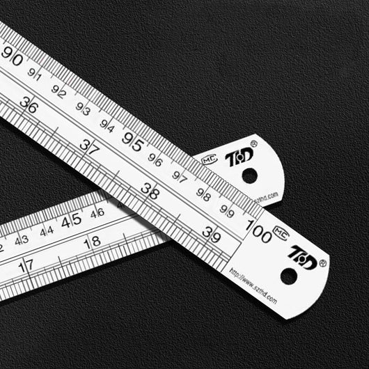 Regla de Acero Inoxidable Profesional 15-50cm - Precisión Garantizada