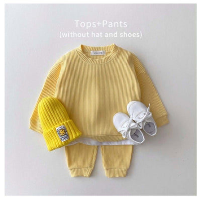Conjunto Deportivo Infantil Coreano - Sudadera y Pantalón para Niños y Niñas Primavera Otoño - Image 8