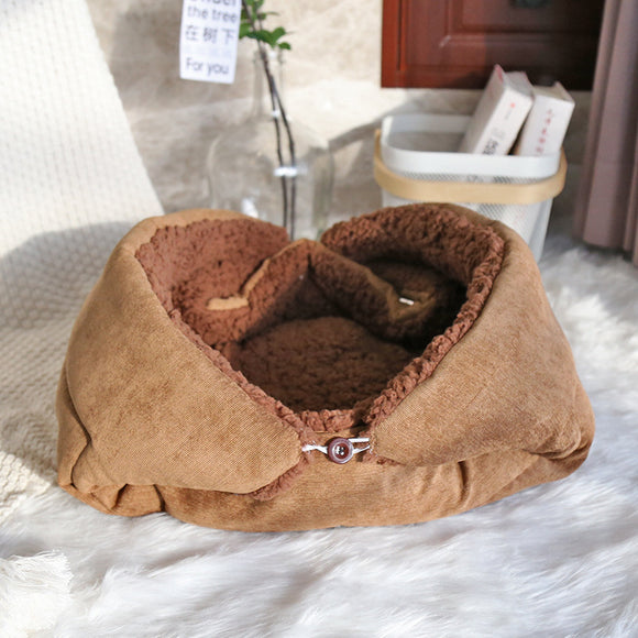 Cama Térmica para Mascotas con Forro Polar Grueso