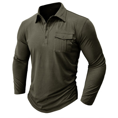 Camisa Clásica de Manga Larga Estilo Europeo para Hombre - Image 46