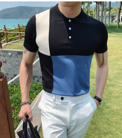 Polo Británico Slim Fit en Seda Helada - Camiseta Moderna para Hombre - Image 7