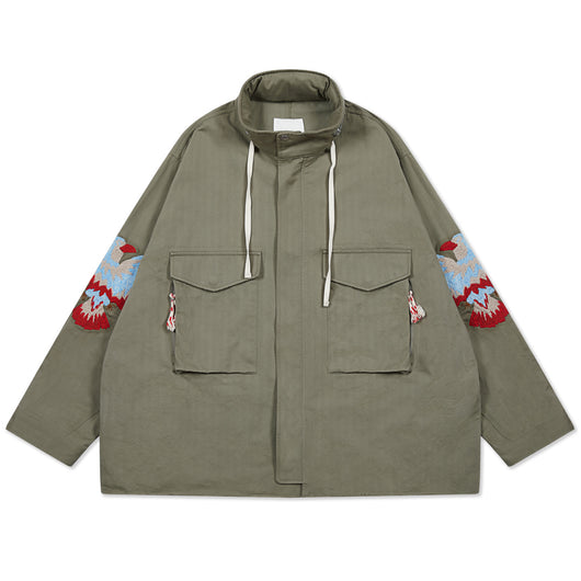 Chaqueta de Trabajo Suelta con Bolsillos - Image 6
