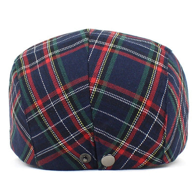 Gorra Pintor de Cuadros con Contraste a Cuadros para Mujer - Image 7