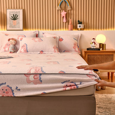 Juego de Sábanas de Franela Coral Fleece con Funda de Almohada - Image 19