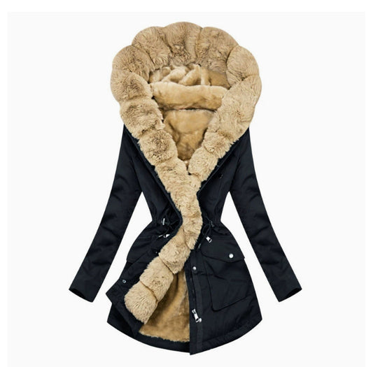 Chaqueta Térmica Impermeable con Cuello de Piel para Mujer - Image 8