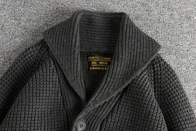 Suéter de Lana Vintage Combinada para Hombre - Image 21