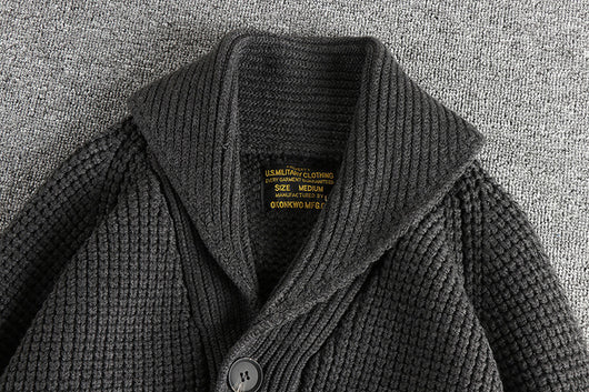 Suéter de Lana Vintage Combinada para Hombre - Image 21