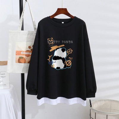 Suéter Mujer Elegante Efecto Capas Talla Grande Ajuste Holgado - Image 6