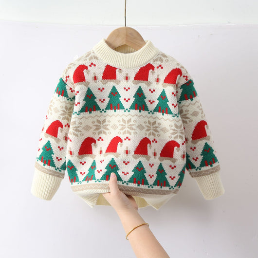 Suéter Navideño Cuello Redondo - Diseño Árbol de Invierno - Image 6