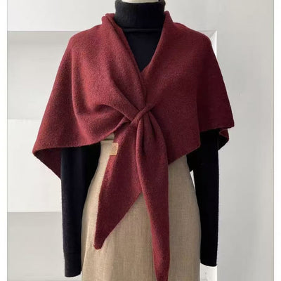 Chal Triangular de Lana Tejida - Bufanda Elegante y Abrigadora - Image 25