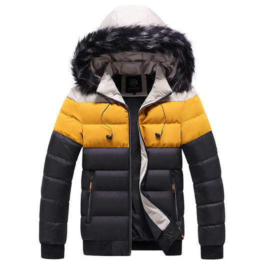 Chaqueta Acolchada con Capucha para Hombre - Algodón Grueso y Cálido - Image 5