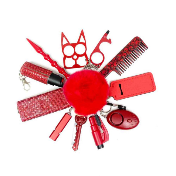 Set de 12 Llaveros de Seguridad Personal