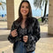 Chaqueta Acolchada de Algodón con Estampado de Texturas Animales