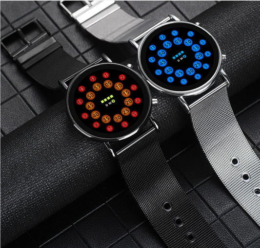 Reloj LED con Pulsera de Malla Ligera y Diseño Moderno - Image 2