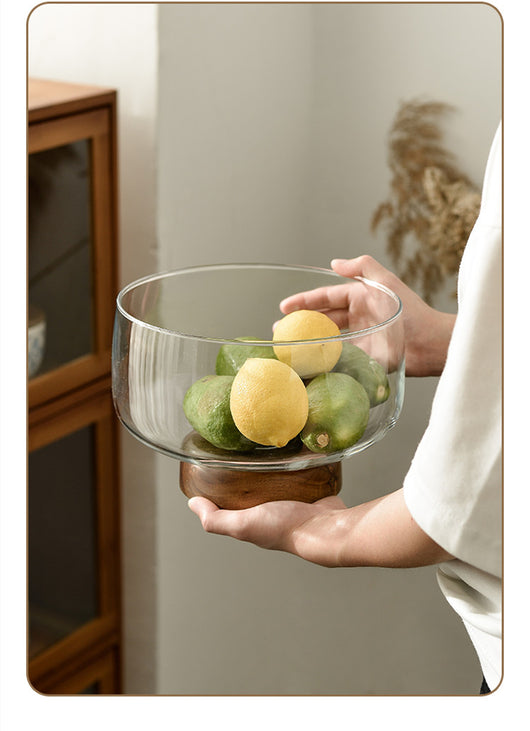 Mesa de Centro de Vidrio con Frutero Alto - Diseño Moderno para Sala de Estar - Image 9