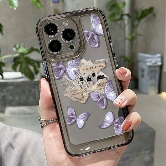 Funda Mariposa Púrpura Estilo Instagram - Protección Silicona - Image 7