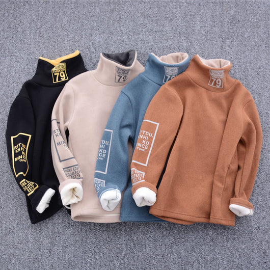 Suéter de Cuello Alto para Niños - Manga Larga Invierno - Image 4
