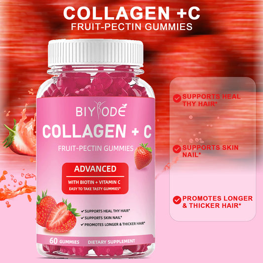 Gomitas de Colágeno, Vitamina C y Biotina para Mujeres