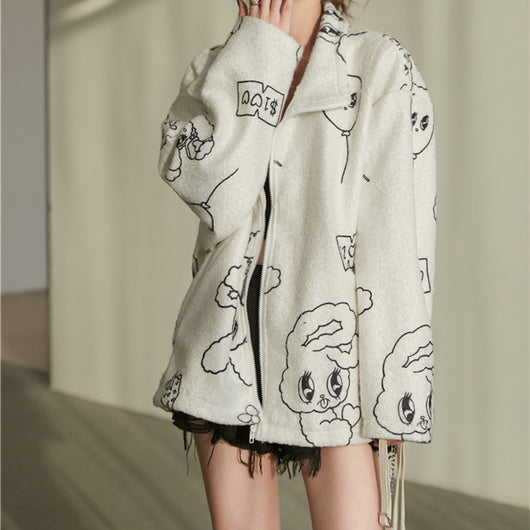 Chaqueta de Cachemira de Cordero con Forro de Terciopelo Acolchado - Image 7